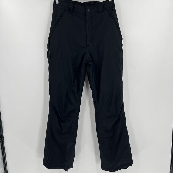 Columbia Vintage Insulated Fleece Lined Ski Snow Pants Black Women’s Size Medium - Picture 1 of 7